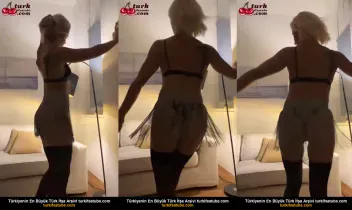 Gece yemeği açıklaması: Koltukta iç çamaşırlarıyla kıvranan kadın